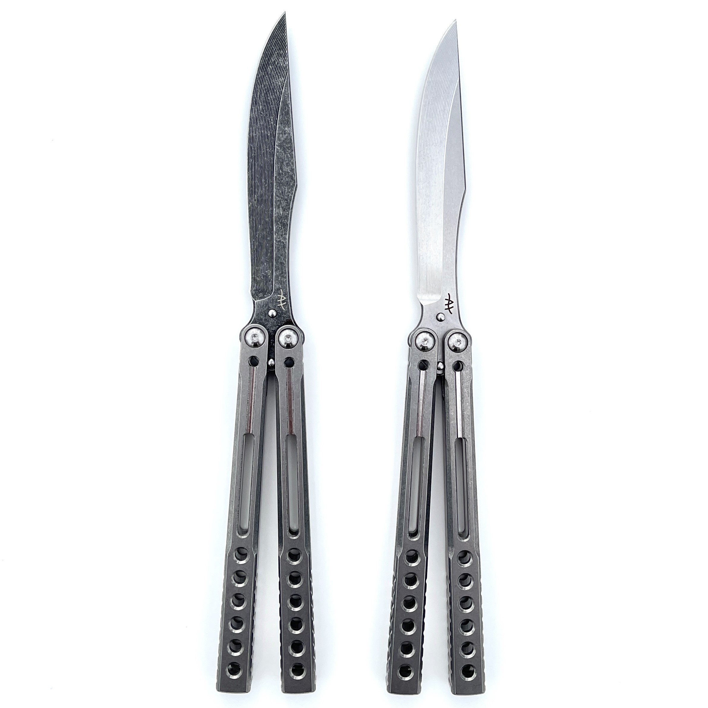 Heibel Knives Invictus Balisong Titanium (SW) - Blade HQ